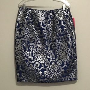NEW Blue Metallic Skirt